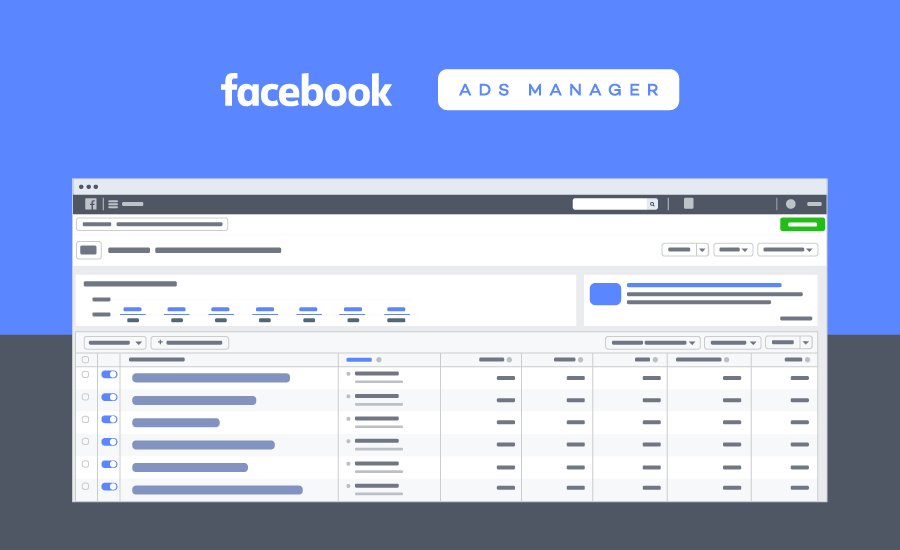 Facebook Ads Manager dashboard interface